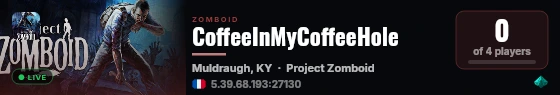 CoffeeInMyCoffeeHole live status badge