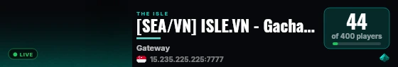 [SEA/VN] ISLE.VN - Gacha SV5 Discord.gg/islevn NO RULE PVP live status badge