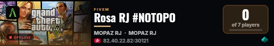 Rosa RJ #NOTOPO live status badge