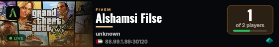 Alshamsi Filse live status badge