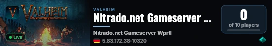 Nitrado.net Gameserver Wprtl live status badge
