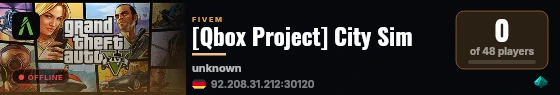 [Qbox Project] City Sim live status badge