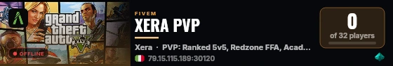 XERA PVP live status badge