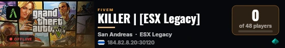 KILLER | [ESX Legacy] live status badge