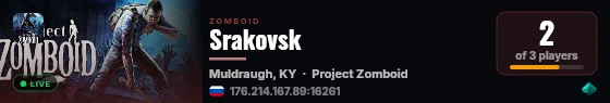 Srakovsk live status badge
