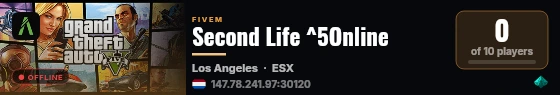 Second Life ^5Online live status badge