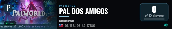 PAL DOS AMIGOS live status badge
