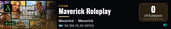 Maverick Roleplay live status badge