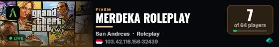 MERDEKA ROLEPLAY live status badge