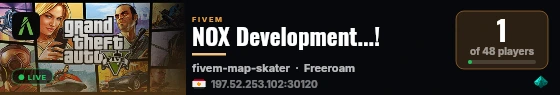 NOX Development...! live status badge