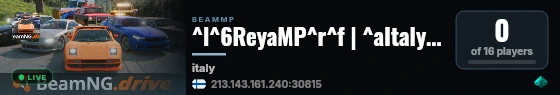 ^l^6ReyaMP^r^f | ^aItaly ^f| ^2Vanilla live status badge