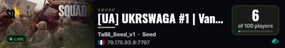 [UA] UKRSWAGA #1 | Vanilla | discord.gg/ukrswaga live status badge