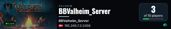 BBValheim_Server live status badge