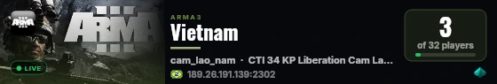 Vietnam live status badge