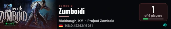Zumboidi live status badge
