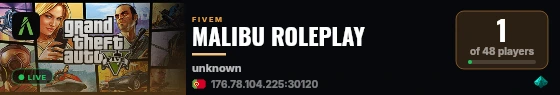 MALIBU ROLEPLAY live status badge