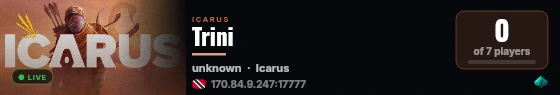 Trini live status badge