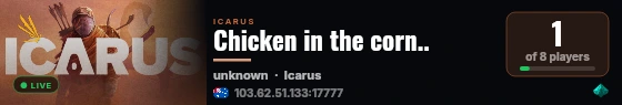 Chicken in the corn.. live status badge