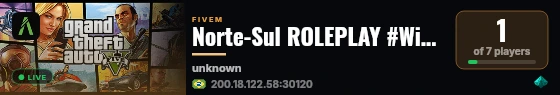 Norte-Sul ROLEPLAY #Wipou 🌈 live status badge