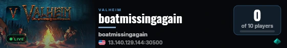 boatmissingagain live status badge