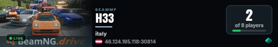 H33 live status badge