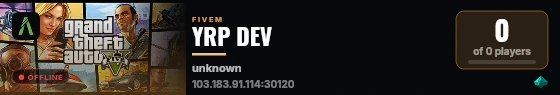 YRP DEV live status badge
