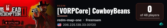 [VORPCore] CowboyBeans live status badge