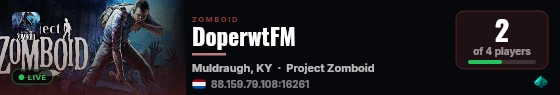 DoperwtFM live status badge
