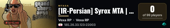 [IR-Persian] Syrox MTA | Iranian Role Play Server [Beta Version]  live status badge