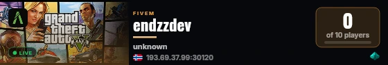endzzdev live status badge