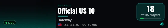 Official US 10 live status badge