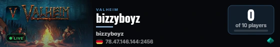 bizzyboyz live status badge