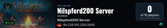 Nilspferd200 Server live status badge