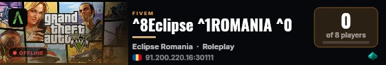 ^8Eclipse ^1ROMANIA ^0 live status badge