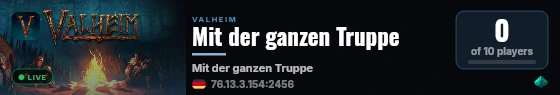 Mit der ganzen Truppe live status badge