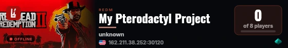 My Pterodactyl Project live status badge
