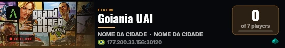 Goiania UAI live status badge