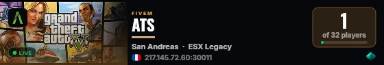 ATS live status badge