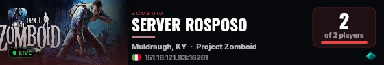 SERVER ROSPOSO live status badge