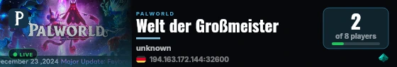 Welt der Großmeister live status badge