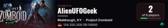 AlienUFOGeek live status badge