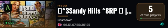 🌴^3Sandy Hills ^8RP 🌴 | The Desert Never Sleeps... And Neither Dose Our RP live status badge