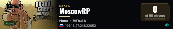 MoscowRP live status badge
