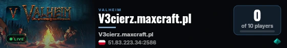 V3cierz.maxcraft.pl live status badge