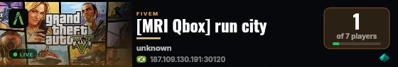 [MRI Qbox] run city live status badge