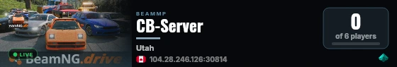 CB-Server live status badge