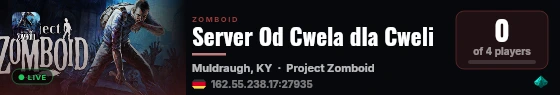 Server Od Cwela dla Cweli live status badge