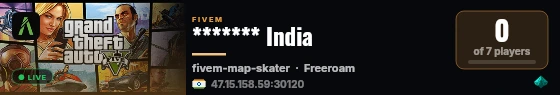 ******* India live status badge