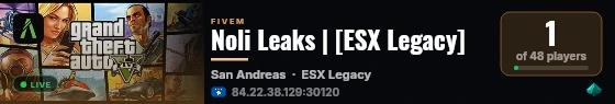 Noli Leaks | [ESX Legacy] live status badge