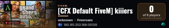 [CFX Default FiveM] kiiiers live status badge